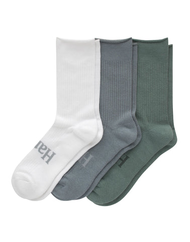 Hanes Originals Men’s Crew Socks Pack, 3-Pairs, SuperSoft