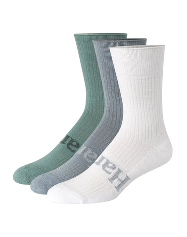 Hanes Originals Men’s Crew Socks Pack, 3-Pairs, SuperSoft