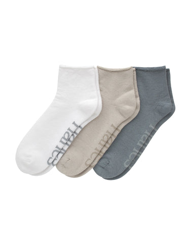 Hanes Originals Men’s SuperSoft Ankle Socks, 3-Pairs