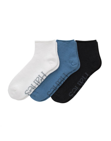 Hanes Originals Men’s SuperSoft Ankle Socks, 3-Pairs