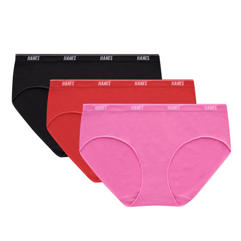 Hanes Moves Women’s 360 Degree Flex Hipster Underwear, 3-Pack