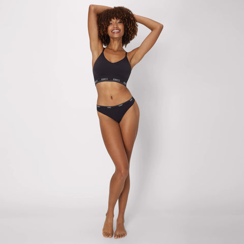 Hanes Moves Women’s 360 Degree Flex Thong Underwear, 3-Pack