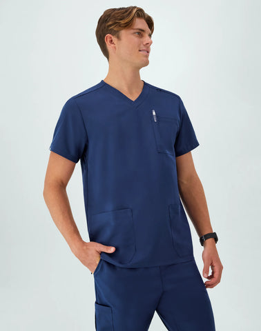 Hanes Comfort Fit Scrubs Men's V-Neck Scrub Top