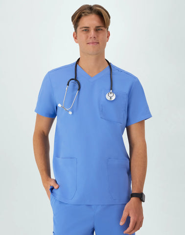 Hanes Comfort Fit Scrubs Men's V-Neck Scrub Top