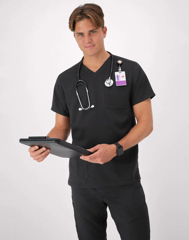 Hanes Comfort Fit Scrubs Men's V-Neck Scrub Top