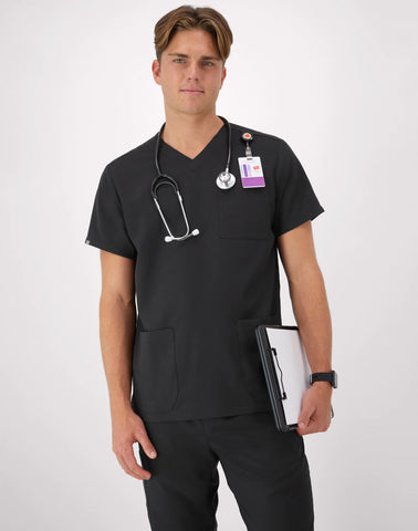 Hanes Comfort Fit Scrubs Men's V-Neck Scrub Top