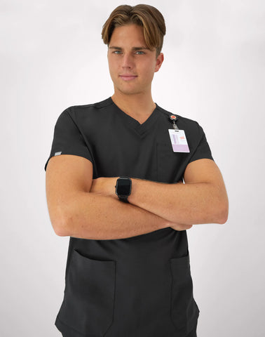 Hanes Comfort Fit Scrubs Men's V-Neck Scrub Top