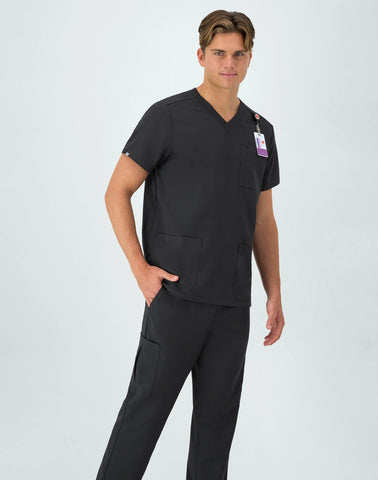 Hanes Comfort Fit Scrubs Men's V-Neck Scrub Top