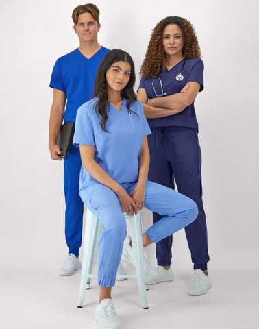 Hanes Comfort Fit Scrubs Men's V-Neck Scrub Top