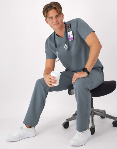 Hanes Comfort Fit Scrubs Men's V-Neck Scrub Top