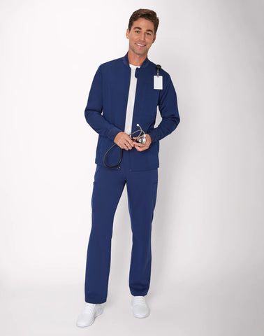 Hanes Comfort Fit Scrubs Men's Full-Zip Scrub Jacket