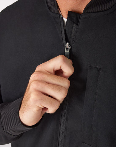 Hanes Comfort Fit Scrubs Men's Full-Zip Scrub Jacket