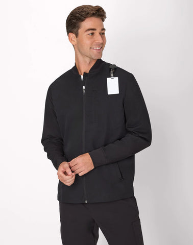 Hanes Comfort Fit Scrubs Men's Full-Zip Scrub Jacket