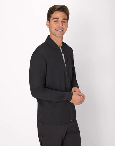 Hanes Comfort Fit Scrubs Men's Full-Zip Scrub Jacket