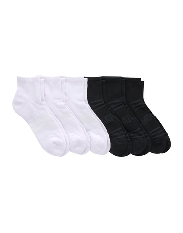 Hanes Moves Breathable Mesh Men’s Ankle Socks, Shoe Sizes 6-12, 6-Pairs