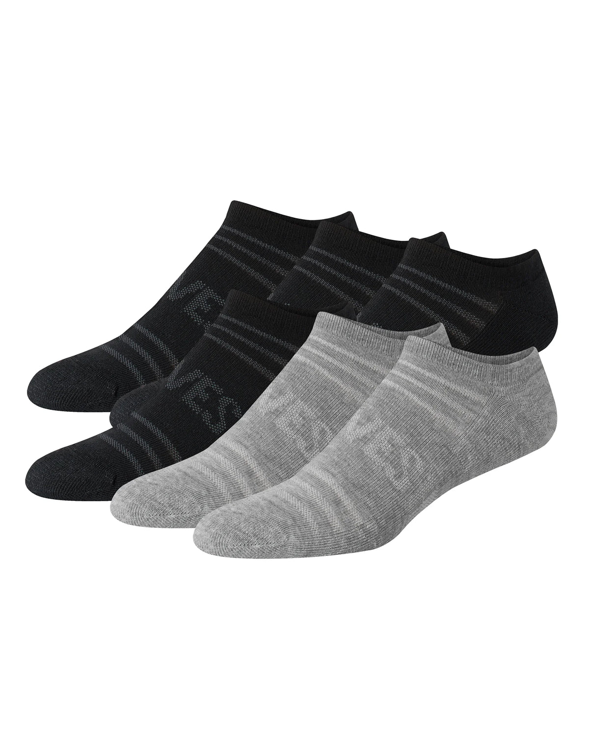 Hanes Moves Breathable Mesh Men’s No Show Socks, Shoe Sizes 6-12, 6-Pairs