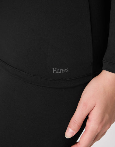 Hanes Women's Long-Sleeve Baselayer Tee, Crewneck
