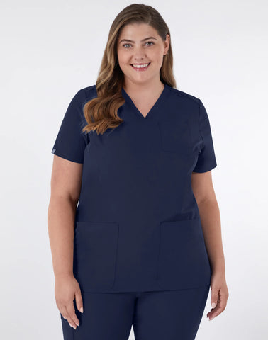Hanes Comfort Fit Scrubs Women's Rib Back Scrub Top