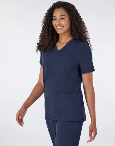 Hanes Comfort Fit Scrubs Women's Rib Back Scrub Top