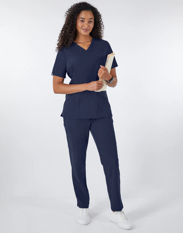 Hanes Comfort Fit Scrubs Women's Rib Back Scrub Top