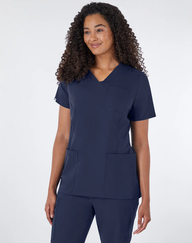 Hanes Comfort Fit Scrubs Women's Rib Back Scrub Top