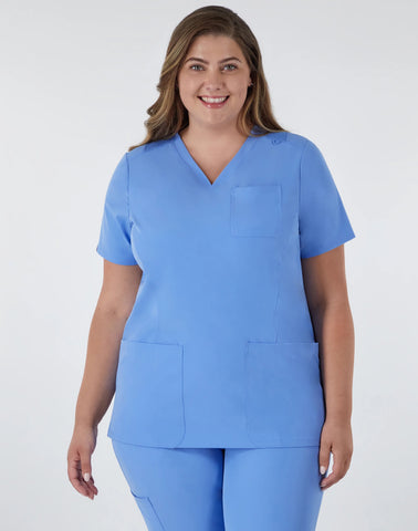 Hanes Comfort Fit Scrubs Women's Rib Back Scrub Top