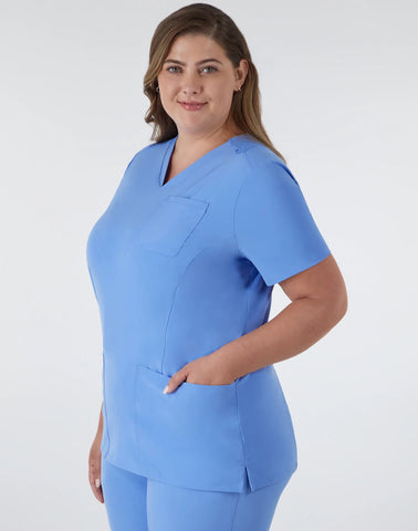 Hanes Comfort Fit Scrubs Women's Rib Back Scrub Top