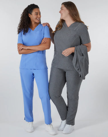 Hanes Comfort Fit Scrubs Women's Rib Back Scrub Top