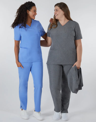 Hanes Comfort Fit Scrubs Women's Rib Back Scrub Top