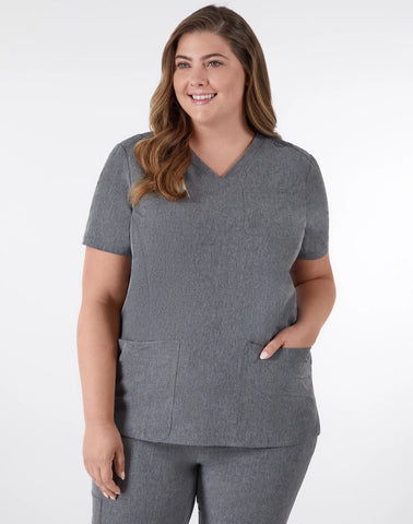 Hanes Comfort Fit Scrubs Women's Rib Back Scrub Top