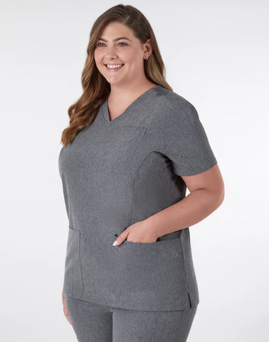 Hanes Comfort Fit Scrubs Women's Rib Back Scrub Top