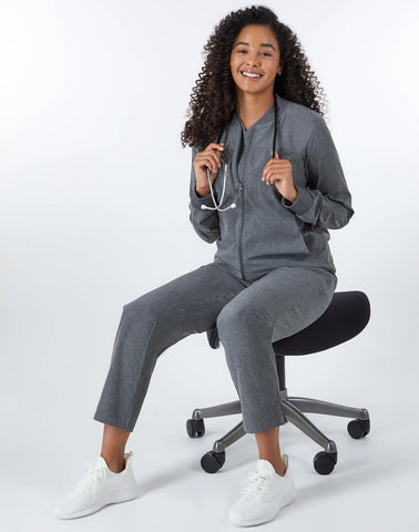 Hanes Comfort Fit Scrubs Women's Rib Back Scrub Top