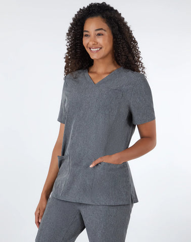 Hanes Comfort Fit Scrubs Women's Rib Back Scrub Top