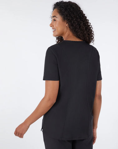 Hanes Comfort Fit Scrubs Women's Rib Back Scrub Top