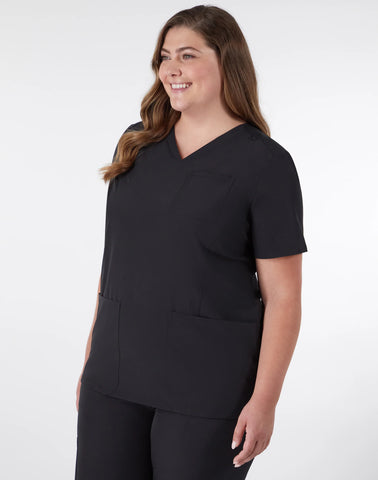 Hanes Comfort Fit Scrubs Women's Rib Back Scrub Top