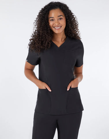 Hanes Comfort Fit Scrubs Women's Rib Back Scrub Top