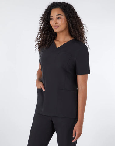 Hanes Comfort Fit Scrubs Women's Rib Back Scrub Top