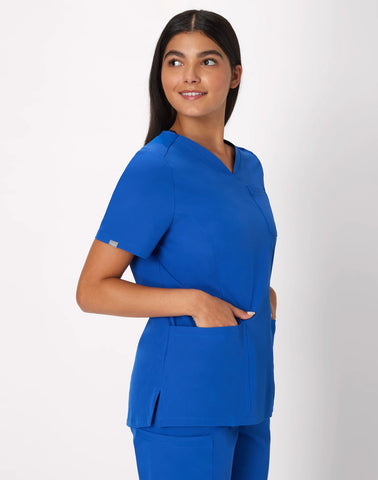 Hanes Comfort Fit Scrubs Women's Rib Back Scrub Top