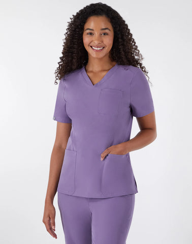 Hanes Comfort Fit Scrubs Women's Rib Back Scrub Top