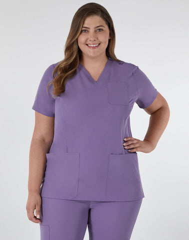 Hanes Comfort Fit Scrubs Women's Rib Back Scrub Top