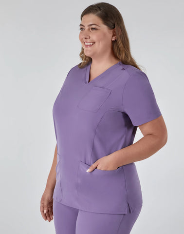 Hanes Comfort Fit Scrubs Women's Rib Back Scrub Top