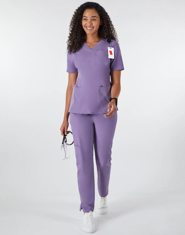 Hanes Comfort Fit Scrubs Women's Rib Back Scrub Top