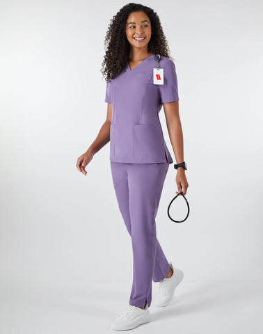 Hanes Comfort Fit Scrubs Women's Rib Back Scrub Top