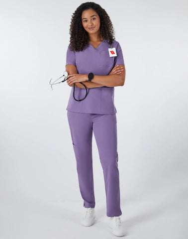 Hanes Comfort Fit Scrubs Women's Rib Back Scrub Top