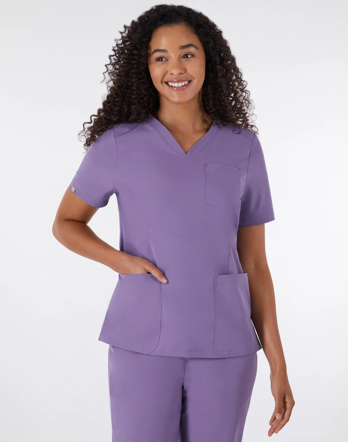 Hanes Comfort Fit Scrubs Women's Rib Back Scrub Top