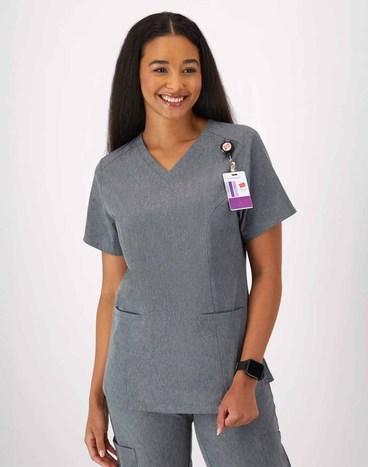 Hanes Comfort Fit Scrubs Women’s V-Neck Scrub Top