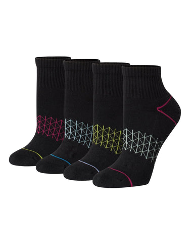 Hanes Absolute Comfort Women's Ankle Socks Pack, 4-Pairs