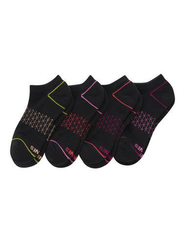 Hanes Absolute Comfort Women's No Show Socks, 4-Pairs