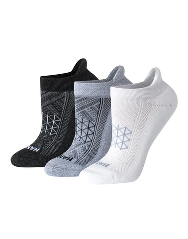 Hanes Absolute Run Women’s No Show Tab Socks, 3-Pairs
