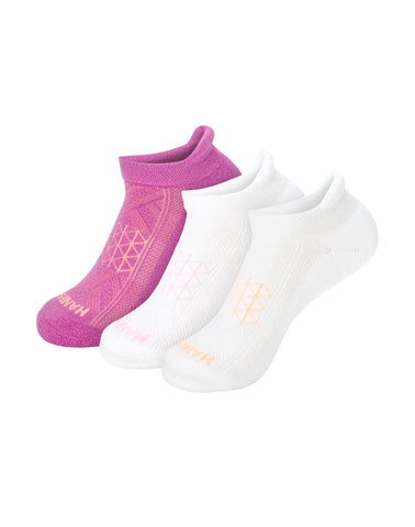 Hanes Absolute Run Women’s No Show Tab Socks, 3-Pairs